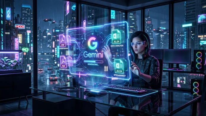 Gemini Direct File Generation Interface 2026