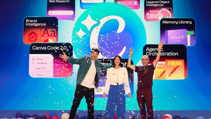 ผู้บริหาร Canva เปิดตัว AI 2.0 ในงาน Canva Create ลอสแอนเจลิส แสดงฟีเจอร์ Brand Intelligence และ Canva Code 2.0