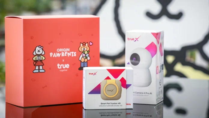 TrueX Smart Pet Tracker และกล้องวงจรปิด AI สำหรับสัตว์เลี้ยง
