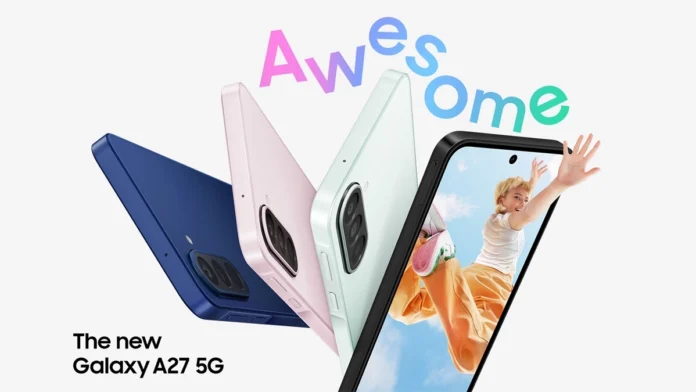 สมาร์ทโฟน Samsung Galaxy A27 5G ชิป Snapdragon 6 Gen 3 หน้าจอ 120Hz
