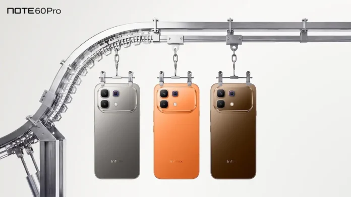 สมาร์ทโฟน Infinix Note 60 Pro 3 สี Mocha Brown Solar Orange และ Mist Titanium